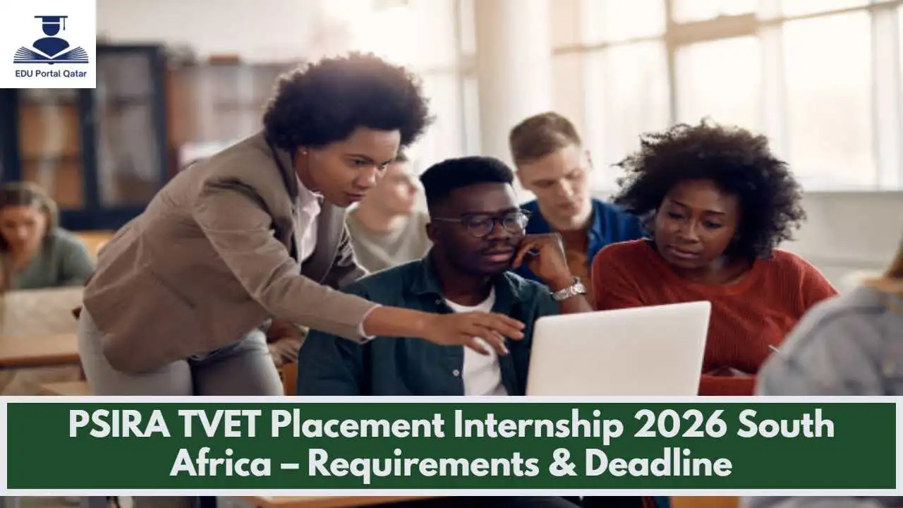 PSIRA TVET Placement Internship 2026 South Africa