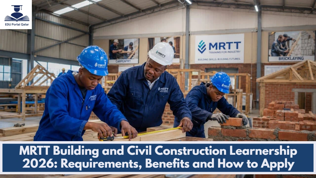 MRTT Building and Civil Construction Learnership 2026: Requirements, Benefits and How to Apply