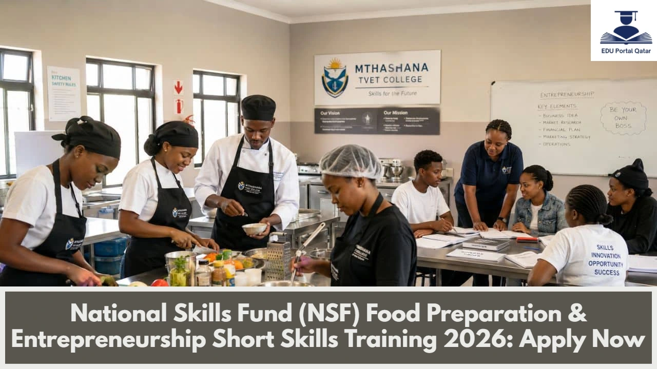 National Skills Fund (NSF) Food Preparation & Entrepreneurship Short Skills Training 2026: Apply Now