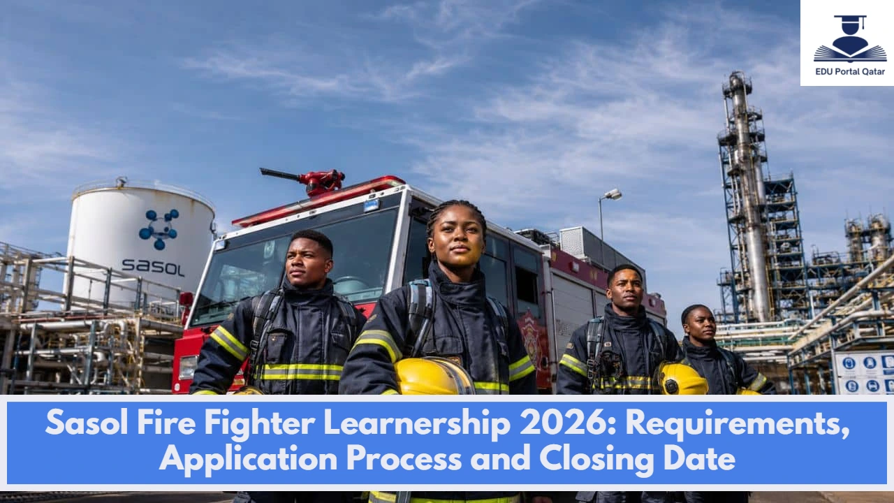 Sasol Fire Fighter Learnership 2026: Requirements, Application Process and Closing Date
